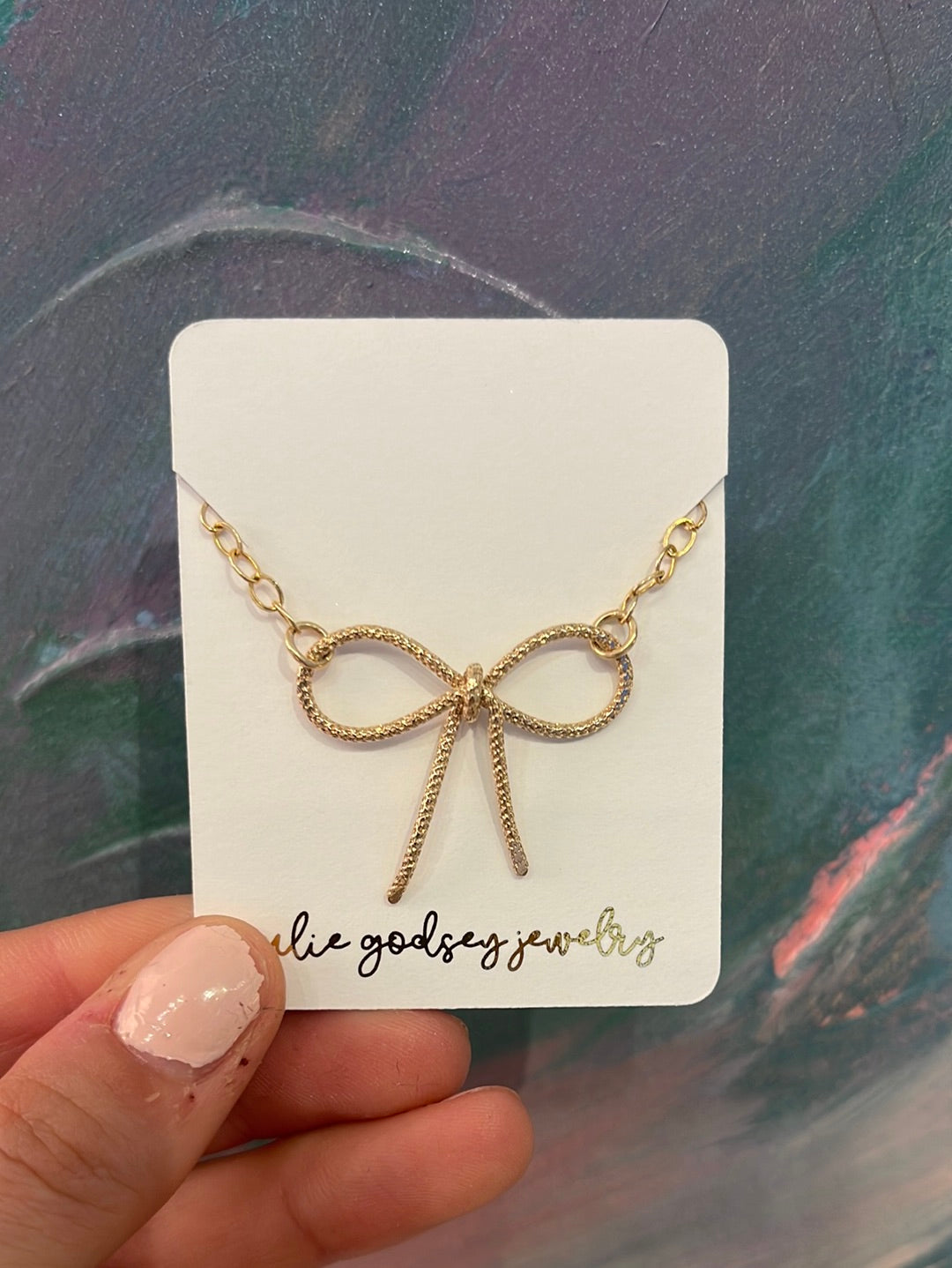 Gold Filled Charla Sparkle Bow Bracelet