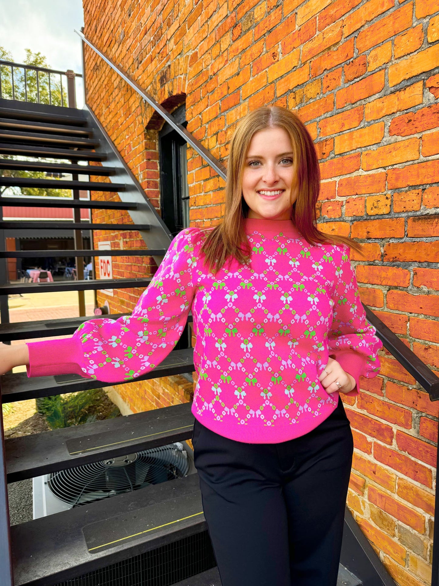 Lucie Sweater-Bowtastic