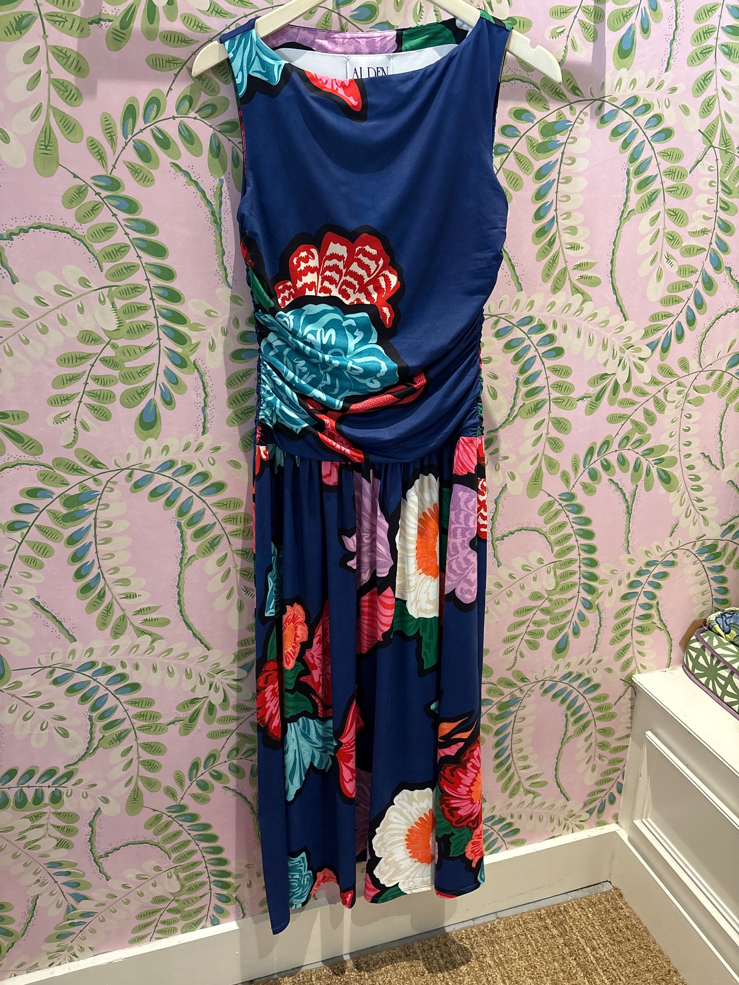 Quincy Dress - Navy Bouquet
