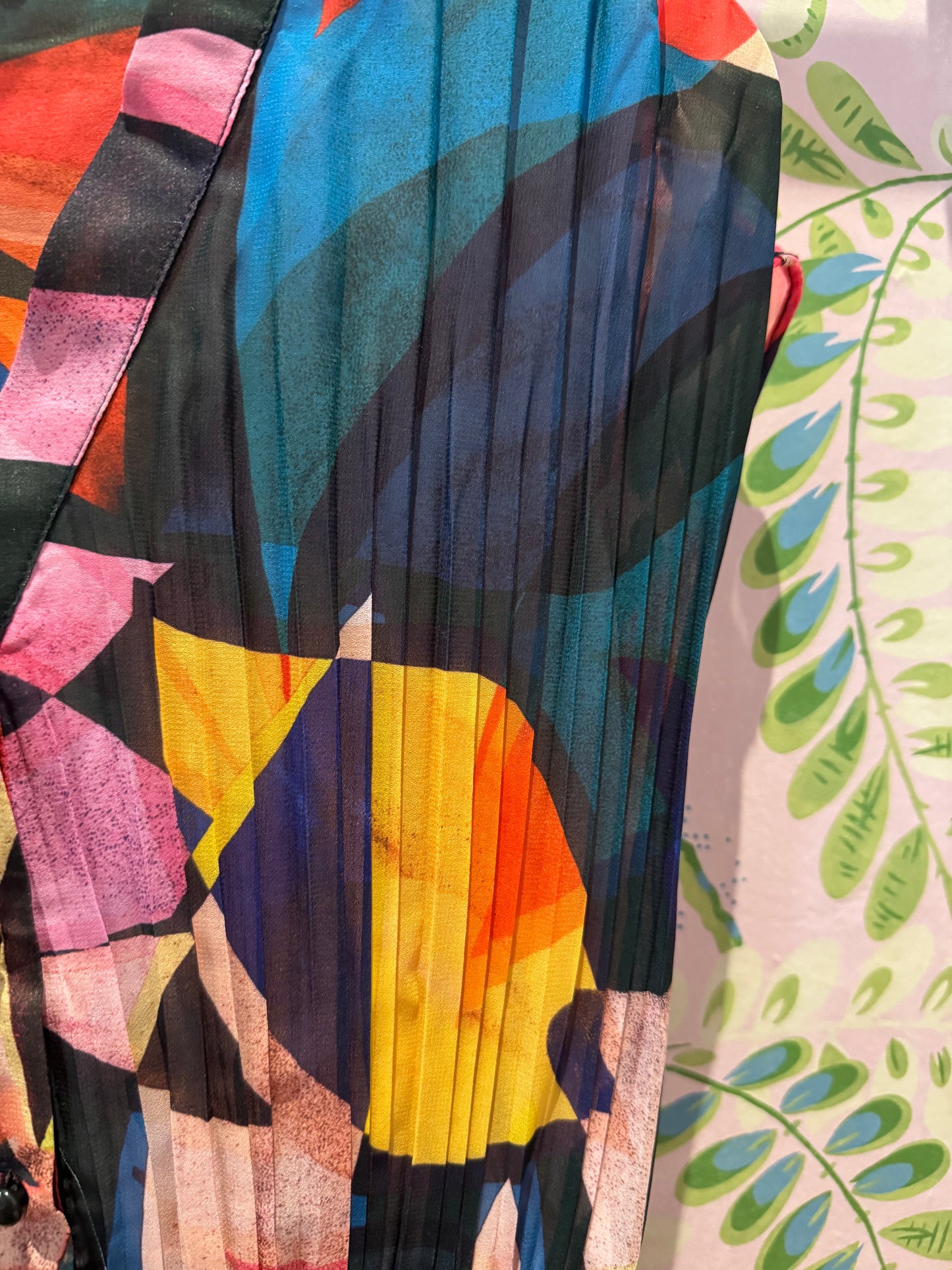 Ladies Woven Dress- Multico Donna