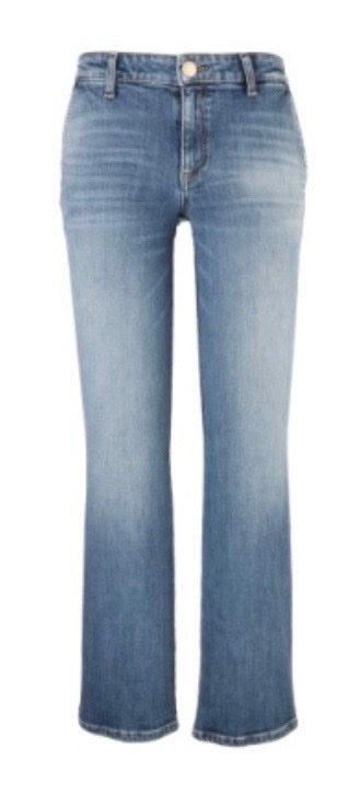 KUT Kelsey Mid Rise Ankle flare regular hem