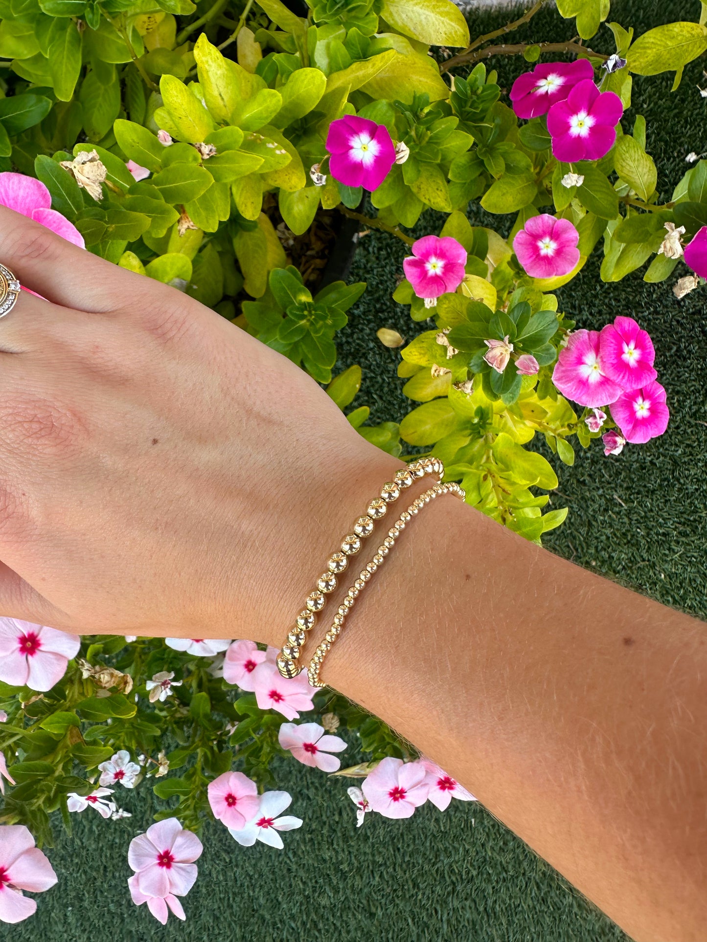 Gold Filled Beaded Bracelet 5mm