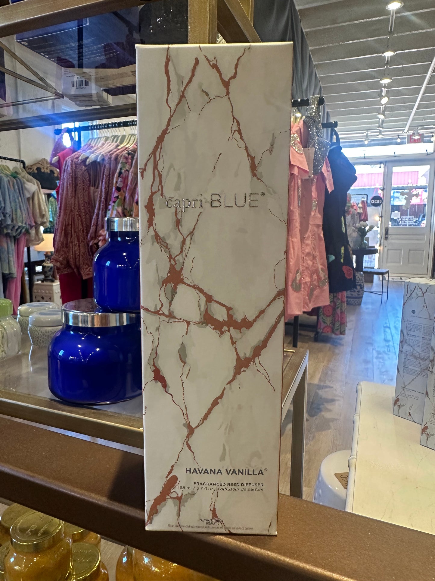 Havana Vanilla Modern Marble Reed Diffuser