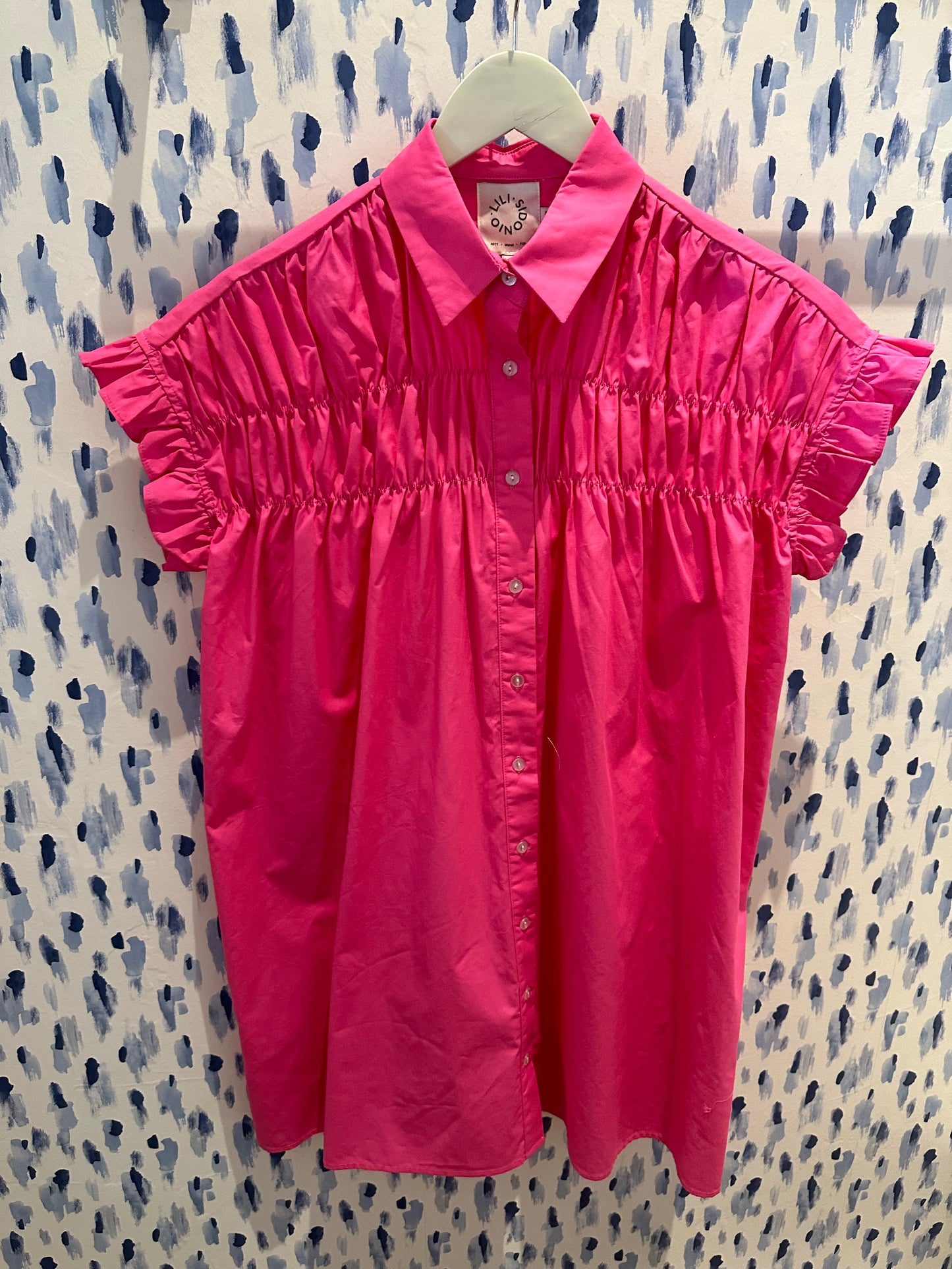 Young Ladies Woven Dress - Pink
