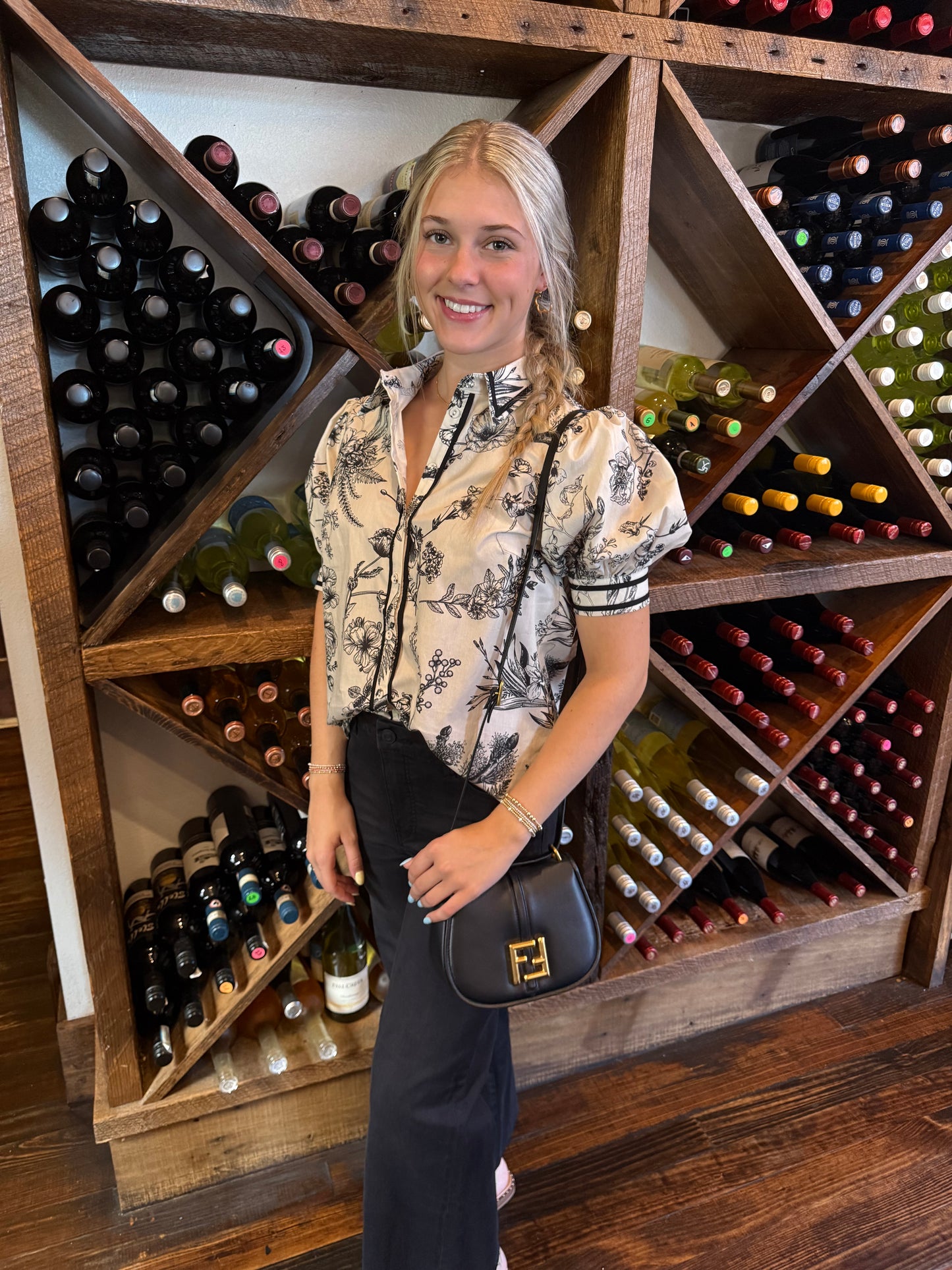 Printed Woven Top