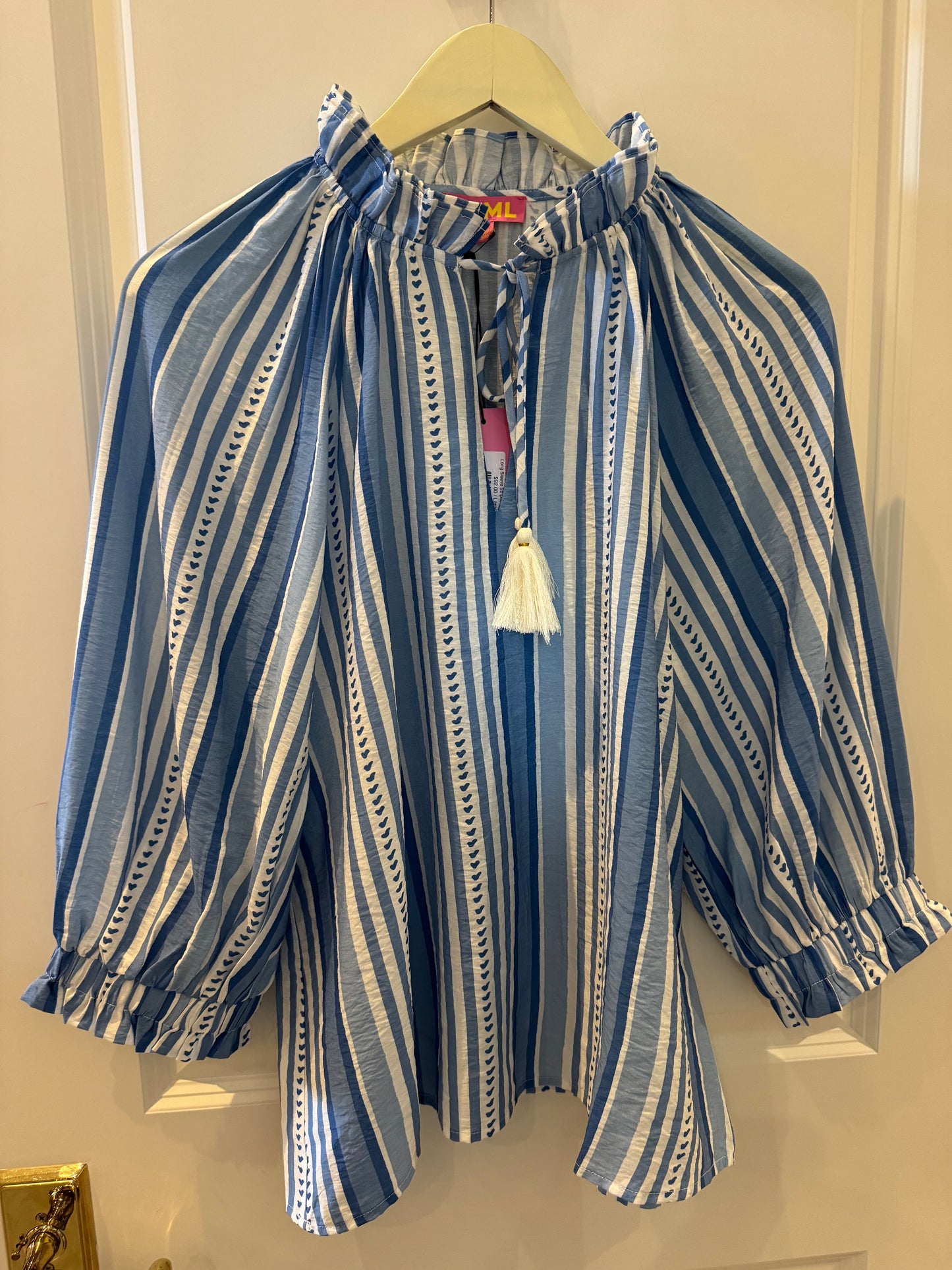 Long Sleeve Striped Pattern Top