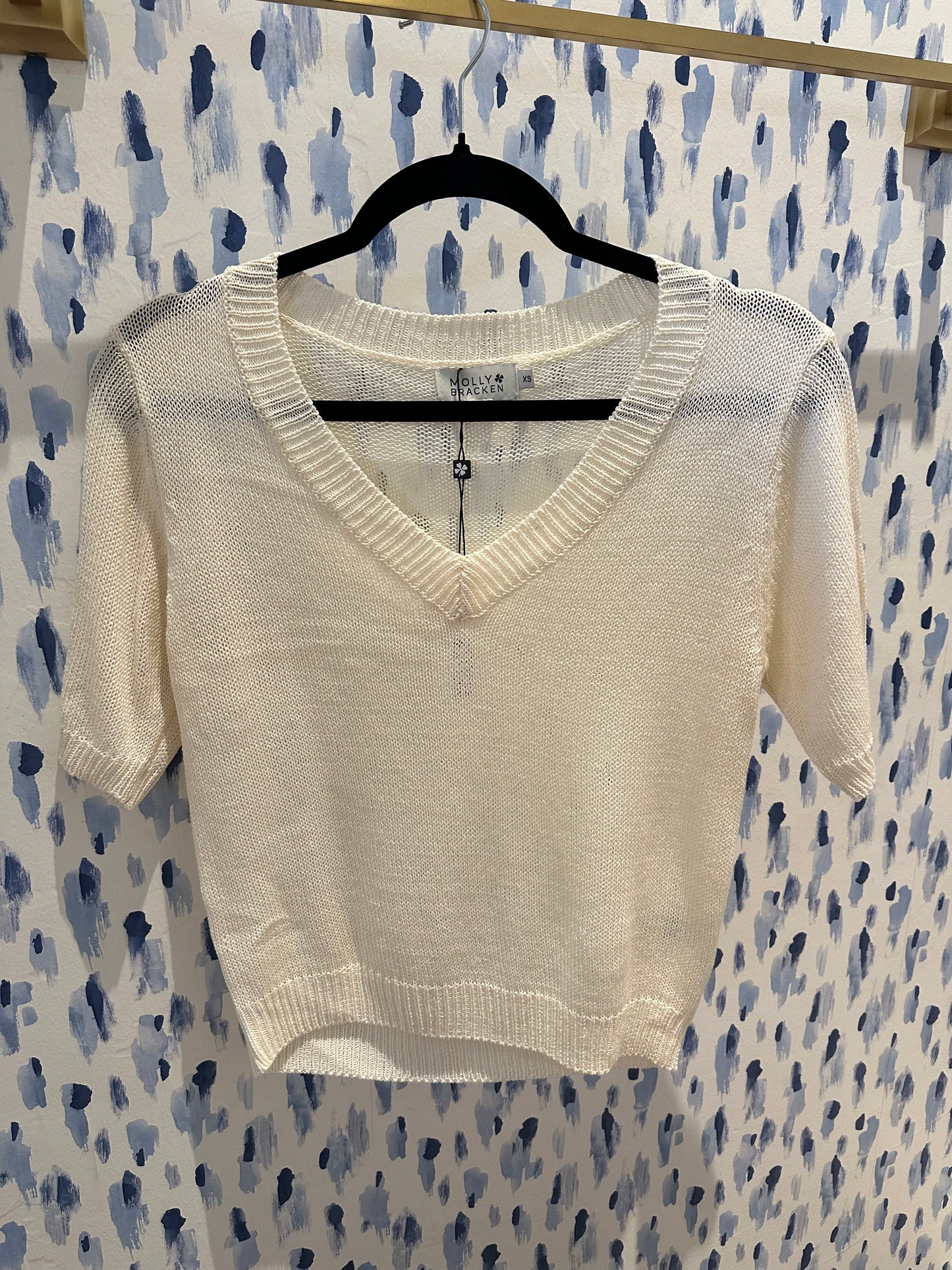 Ladies Knitted Sweater - Off White