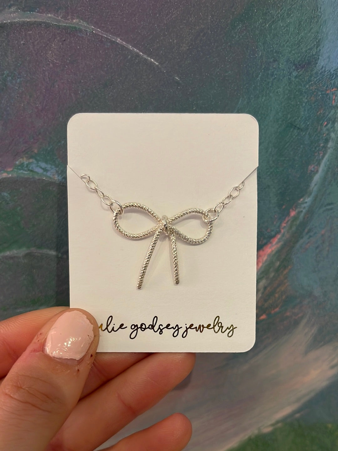 Sterling Silver Charla Sparkle Bow Bracelet