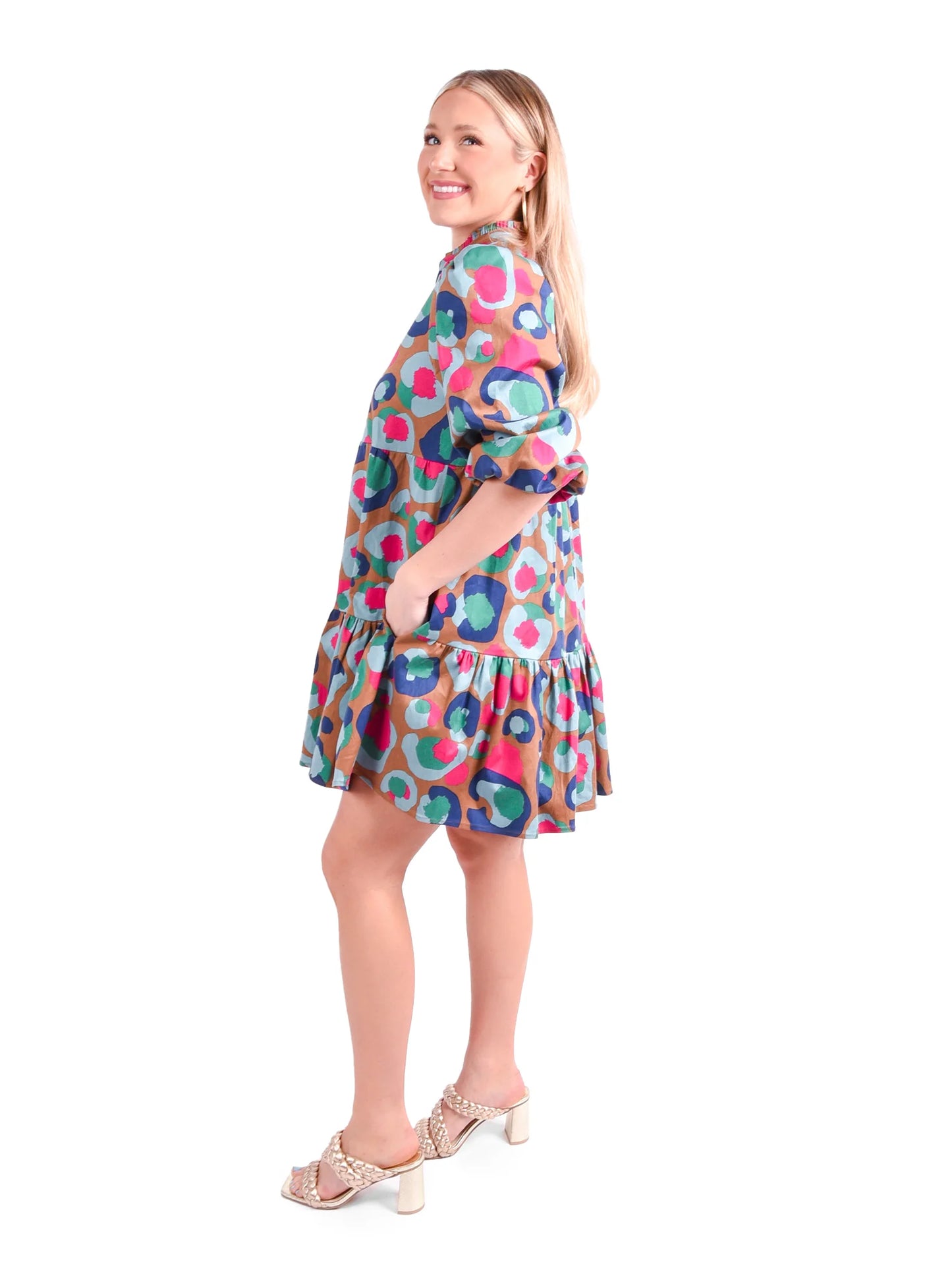 Meadowbrook Spot Cheetah - Frankie Dress
