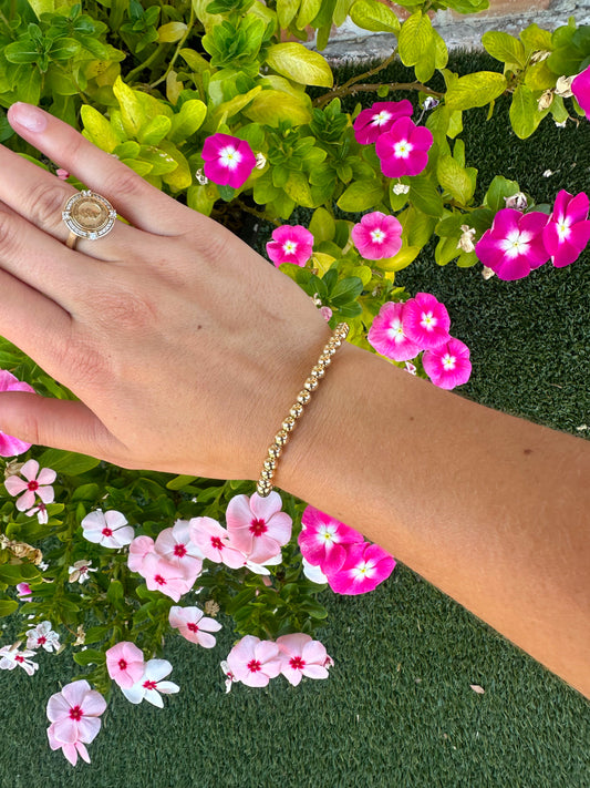 Gold Filled Beaded Bracelet 5mm
