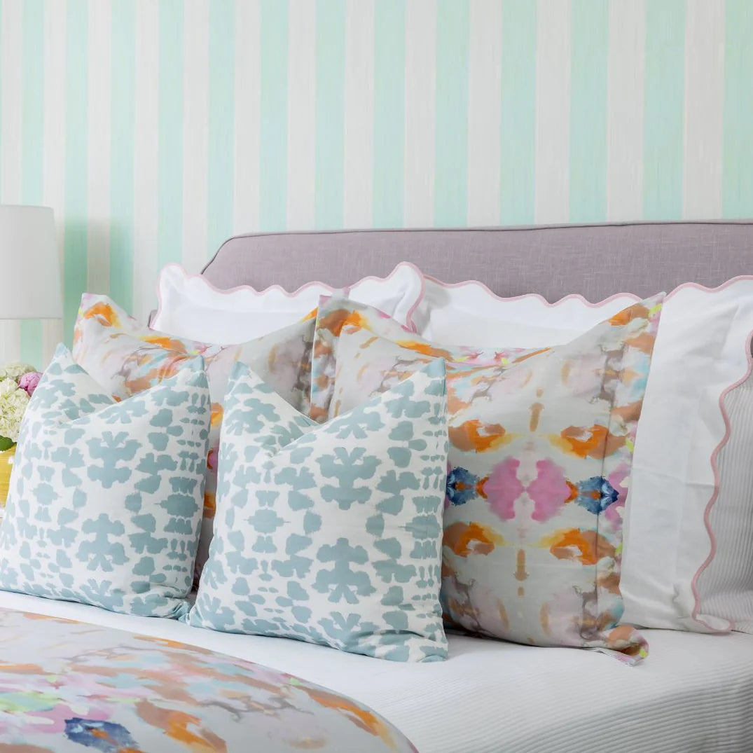 Laura Park Scalloped Euro Sham-Pink