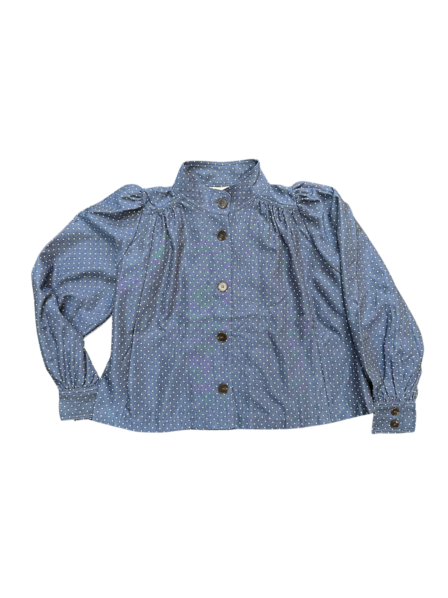 blue denim top