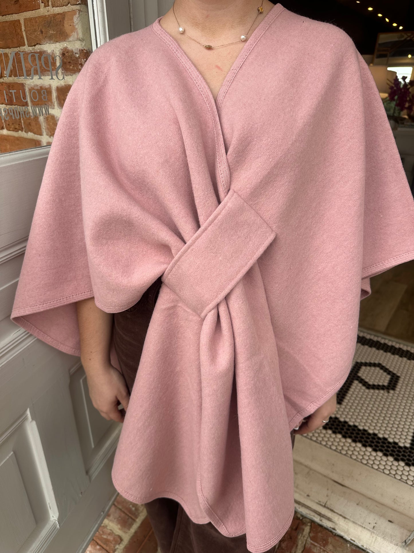 Knit Wrap- Blush