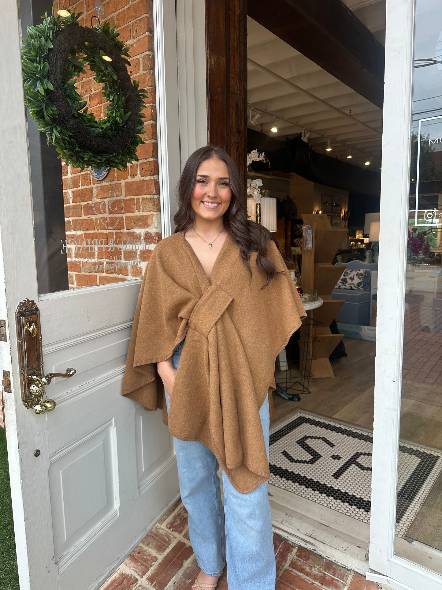 Knit Wrap- Rust