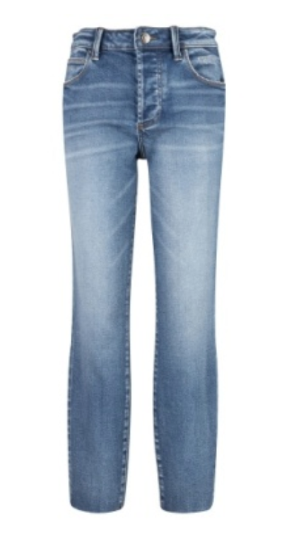 KUT Charlize High Rise Cigarette Leg with Raw Hem