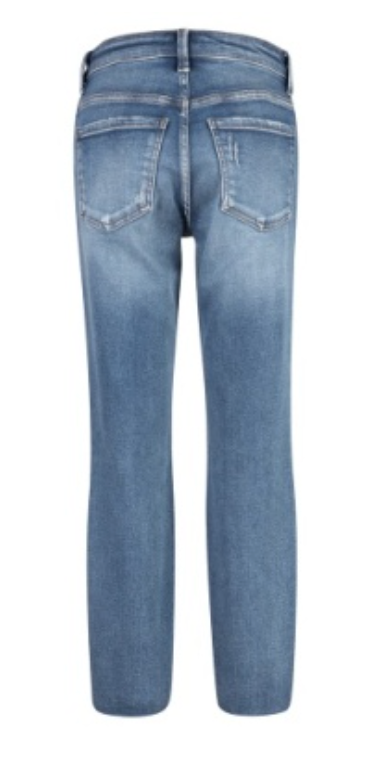 KUT Charlize High Rise Cigarette Leg with Raw Hem