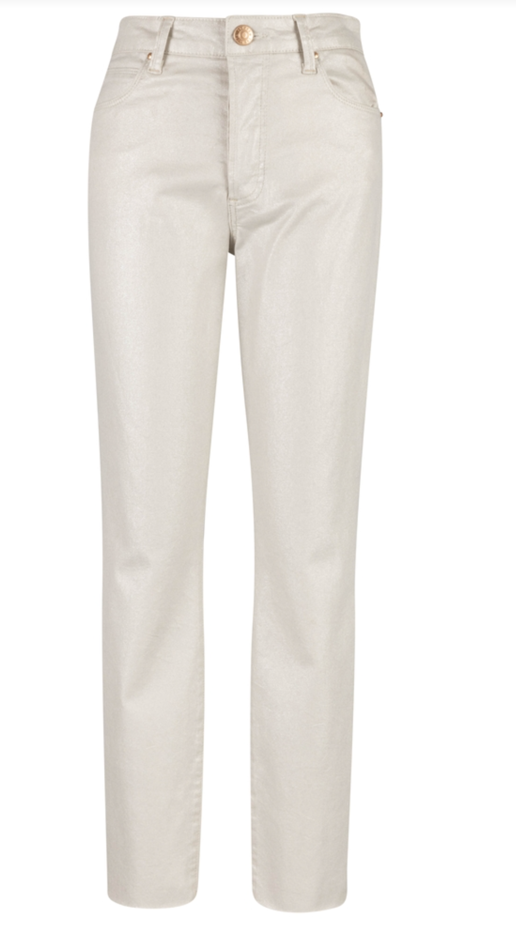 KUT Charlize Coated Cigarette Leg w Raw Hem