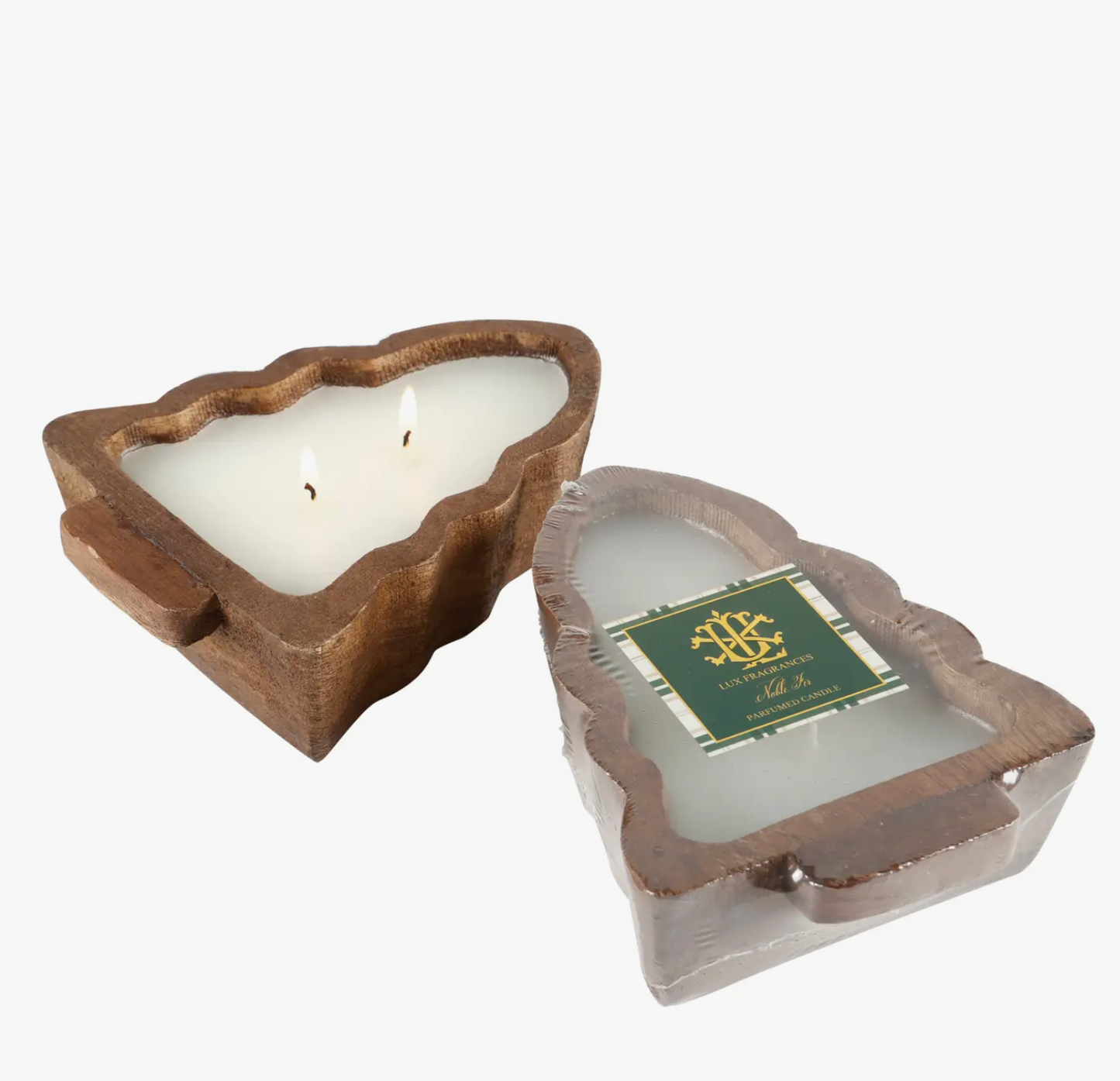 Noble Fir Wooden Tree Candle