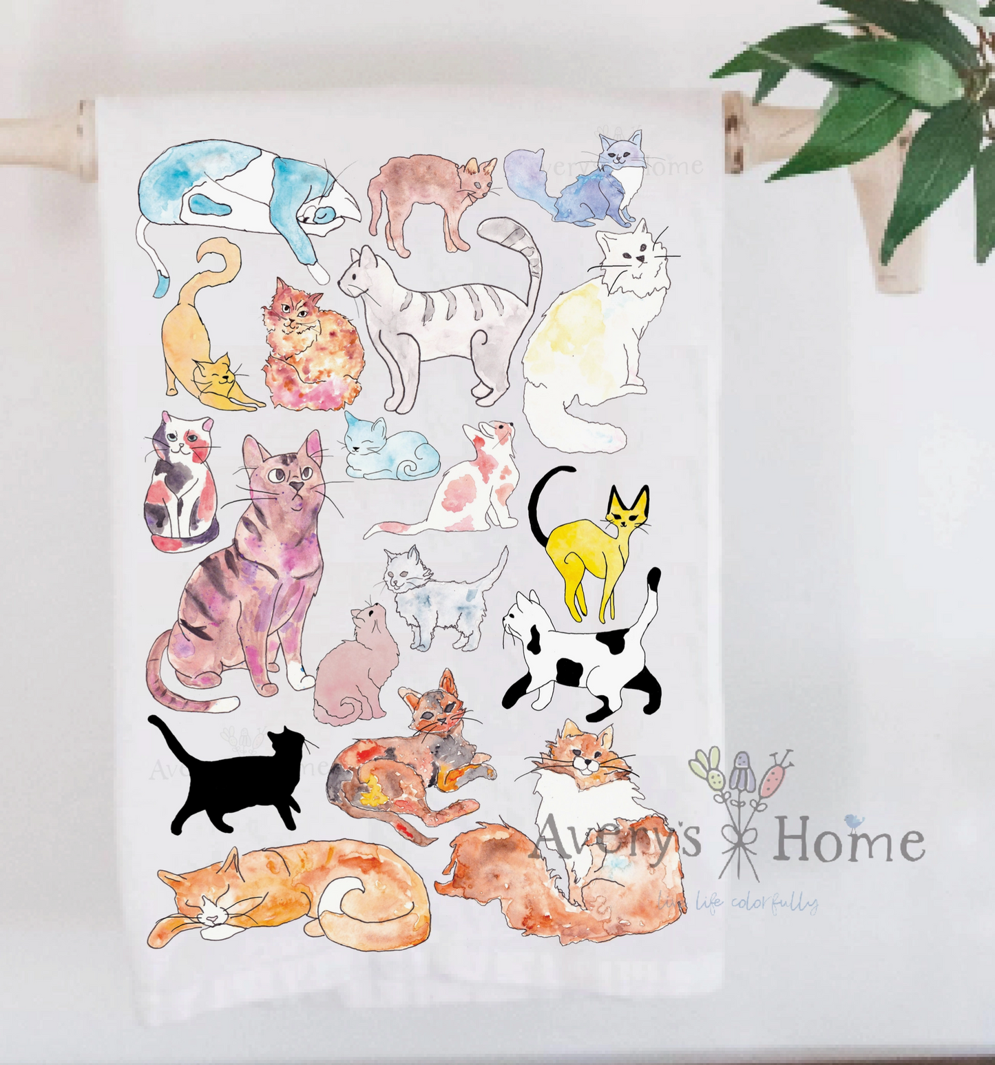 Adorable Cats Kitchen Towel