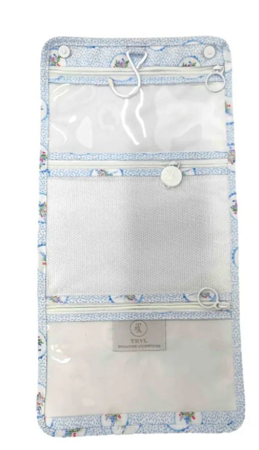 Mini Rollup- Floral Medallion Blue