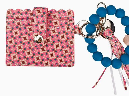Lucky Blossom Keychain Wristlet Wallet