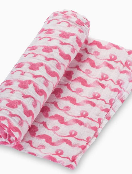 On Wednesdays We Wear Pink Baby Swaddle Blanket