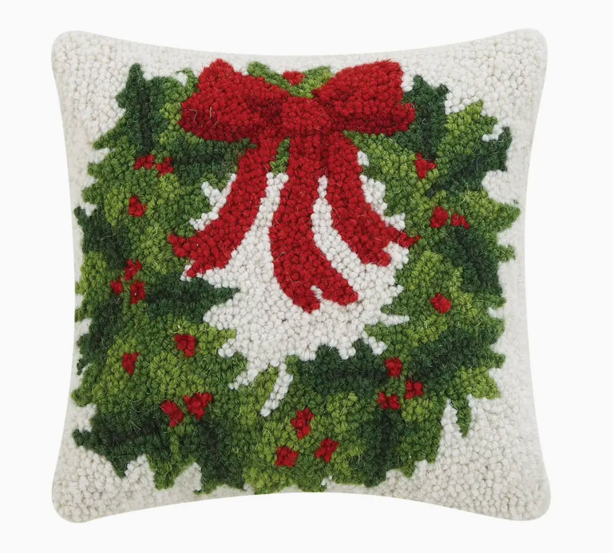 Holiday Wreath Hook Pillow