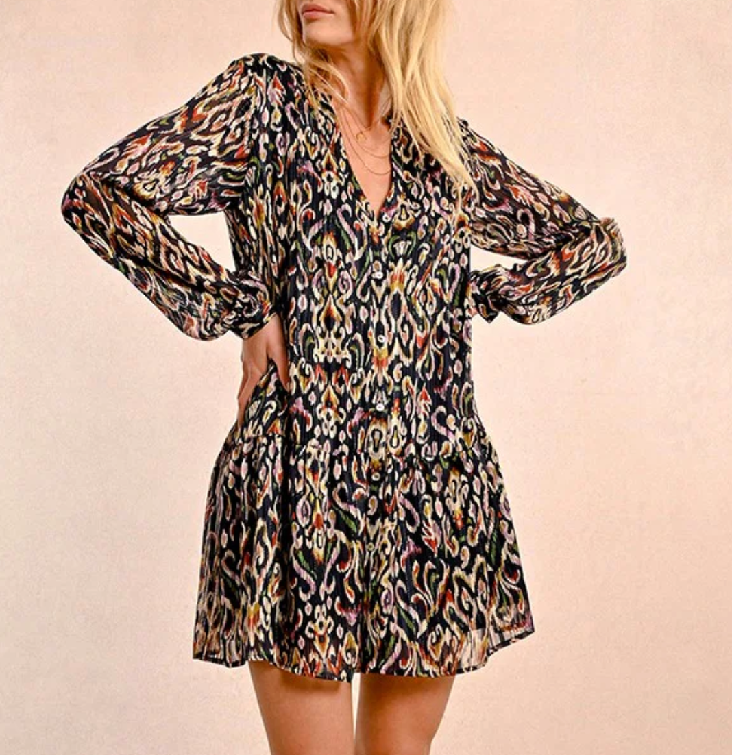 Short Bohemian Drint Dress