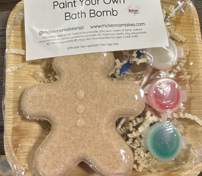 Christmas Paint Your Own Bath Bomb- Gingerbread