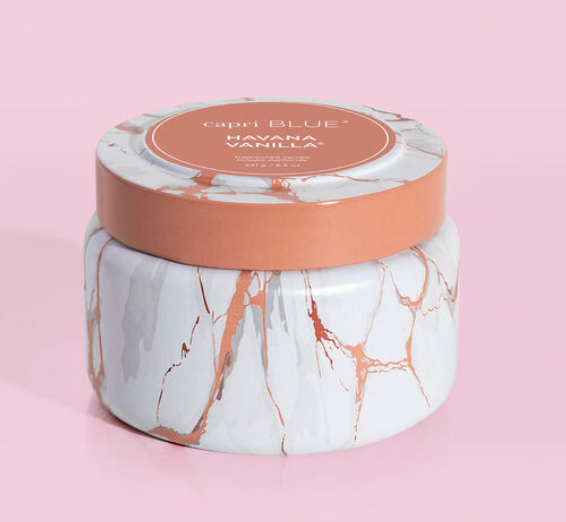 Havanna Vanilla Modern Marble Travel Tin, 8.5oz.