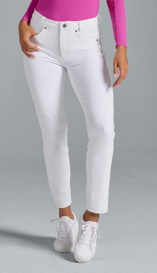 5 Pocket Performance Pant - White