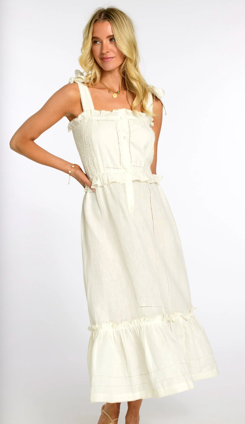 Deenie Dress- Egret