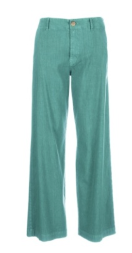 Meg Linen Wide Leg Pants- Sea Blue