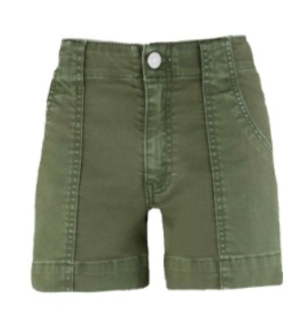 Jane High Rise Shorts- Olive