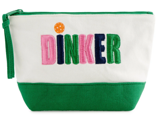 "Dinker" Zip Pouch- Ivory