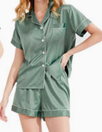 Short-Seeve Pj Set- Clover