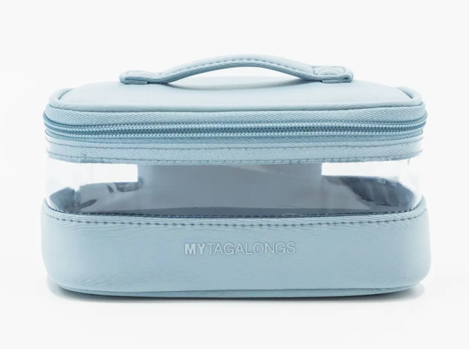 The Mini Clear Train Case - Arctic Ice