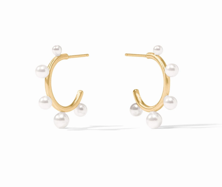 Hydra Stone Hoop-Pearl