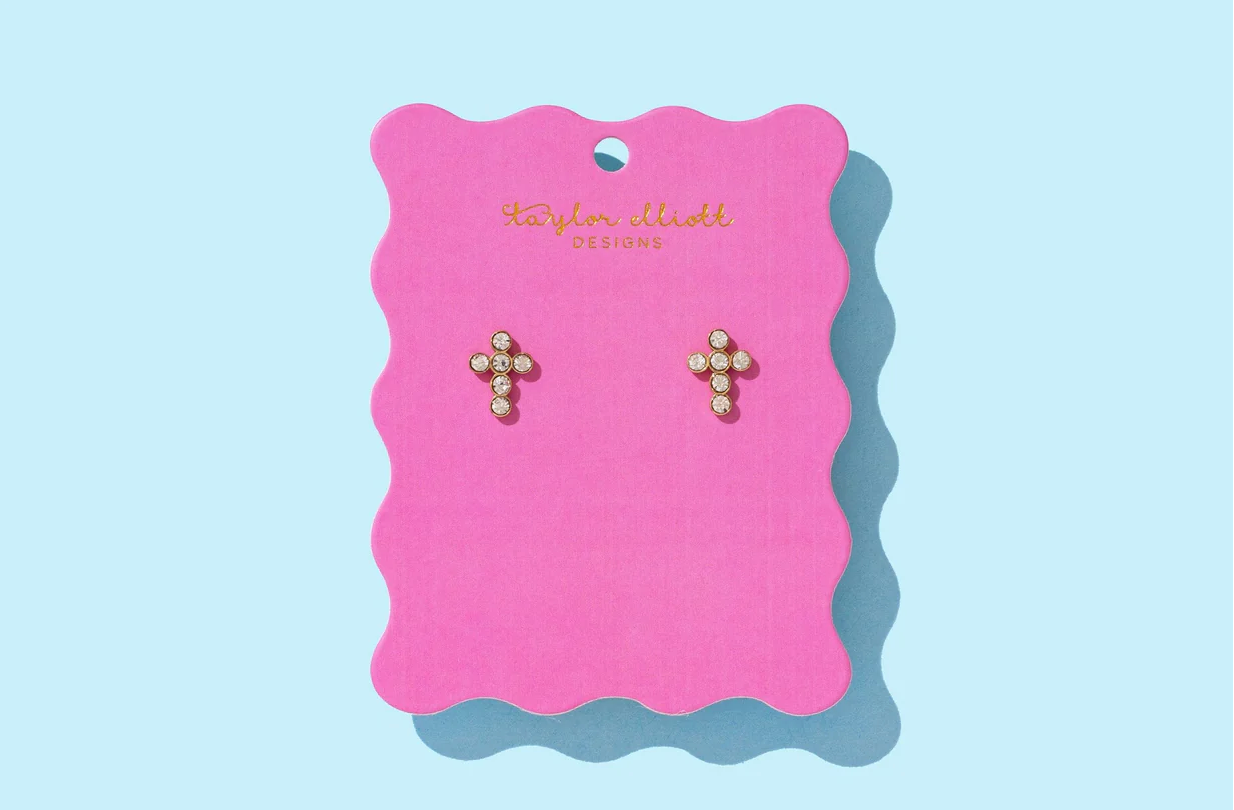 Faith Crystal Stud Earrings