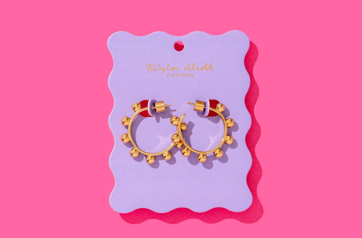 Dottie Gold Hoop Earrings