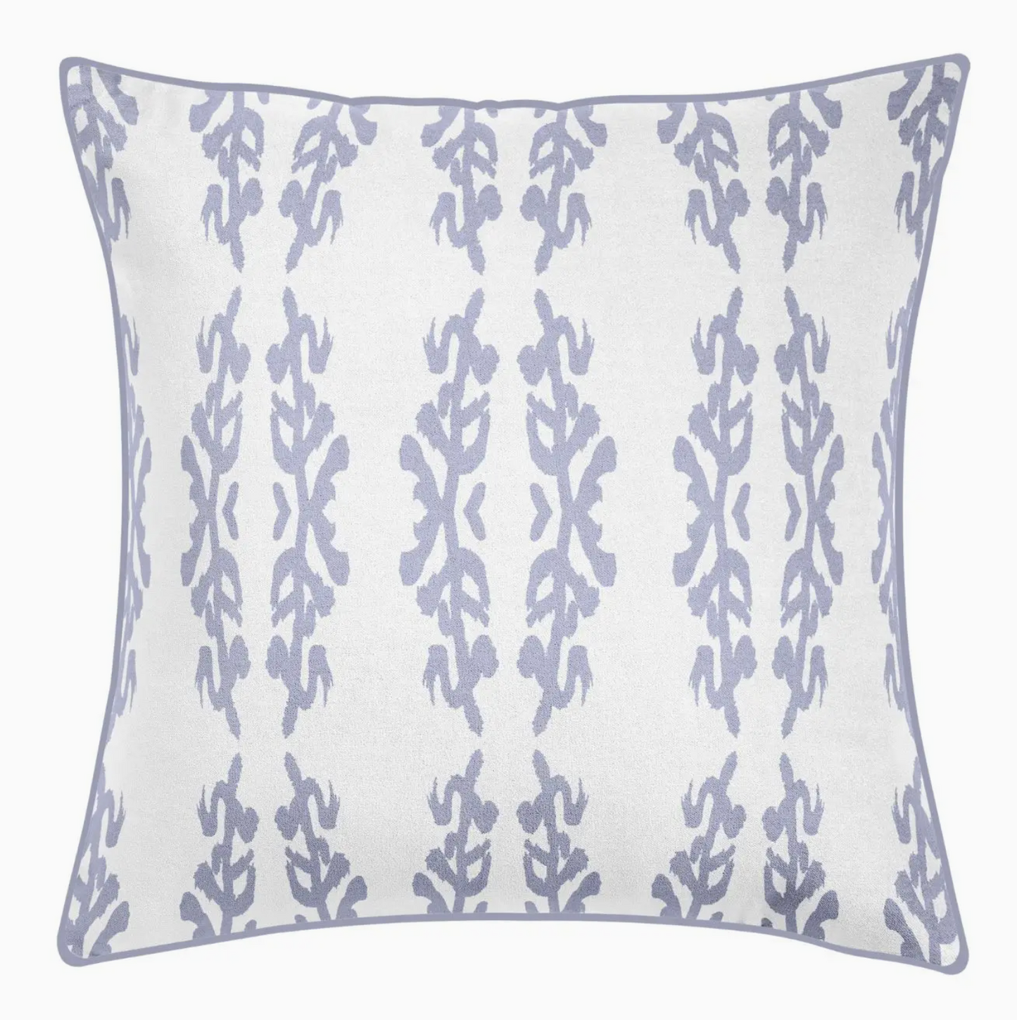 Coral Gardens Embroidered 22x22 Pillow - Lavender