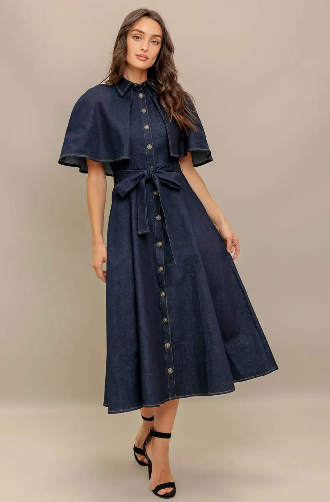 Denim Midi Dress