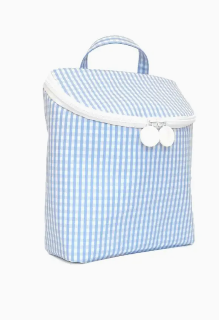 Take Away Lunch Bag - Insulated Gingham Sky