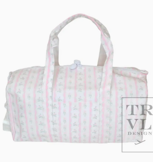Weekender - Ribbon Floral Pink Duffel Bag