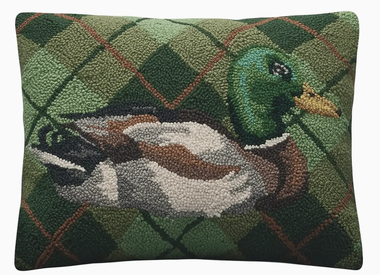 Mallard Plaid Hook Pillow