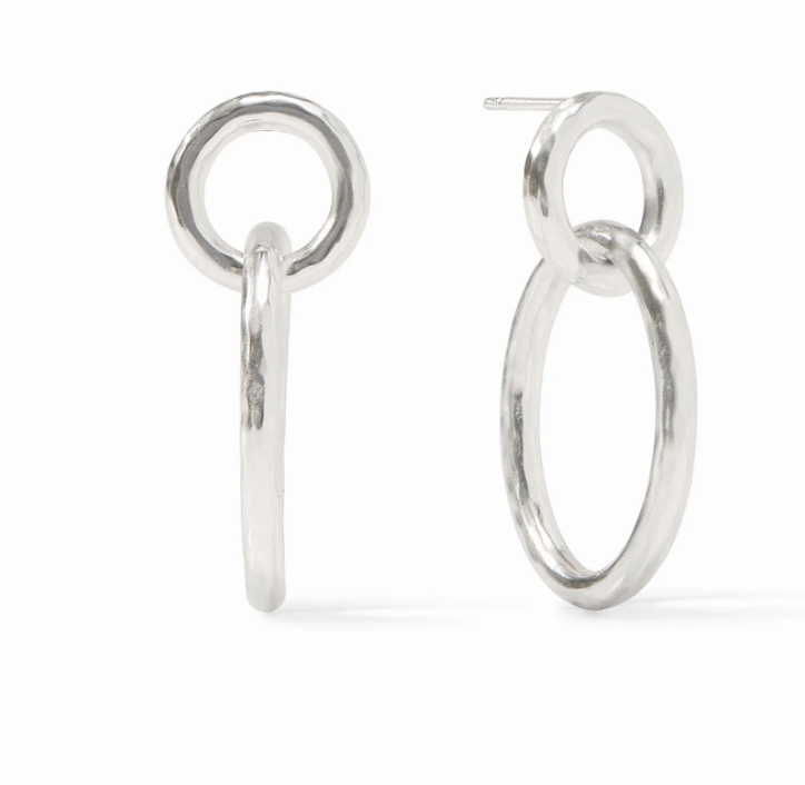 Catalina Link Earring-Silver