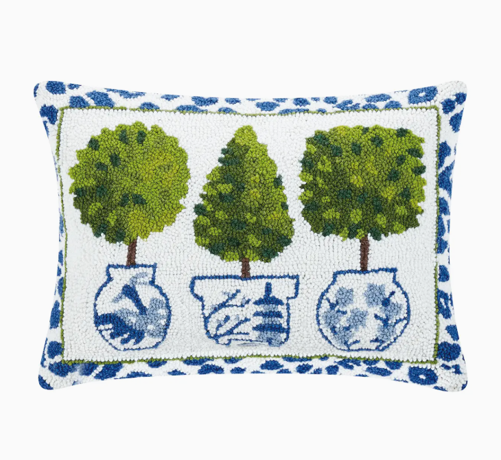 Leopard Print Topiary Hook Pillow