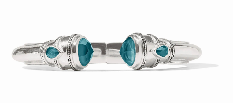 Cannes Demi Cuff Sliver- Iridescent Montana Blue