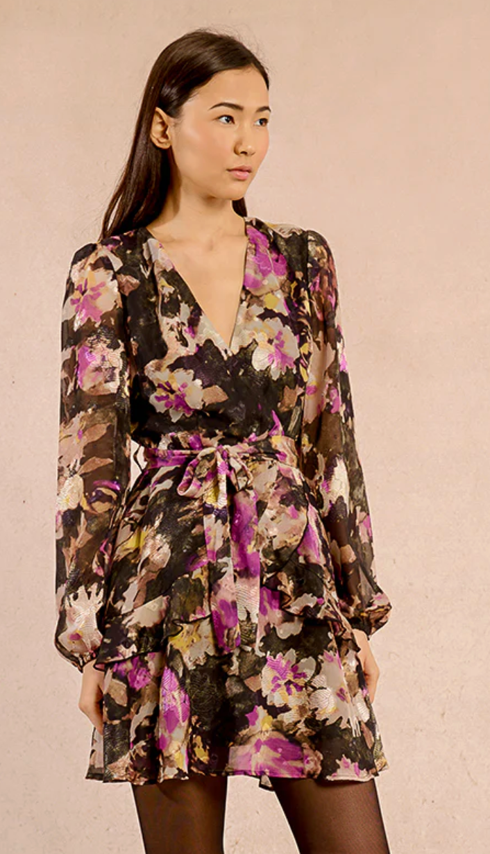 Ladies Woven Dress- Black Coltilde – Spring and Prince