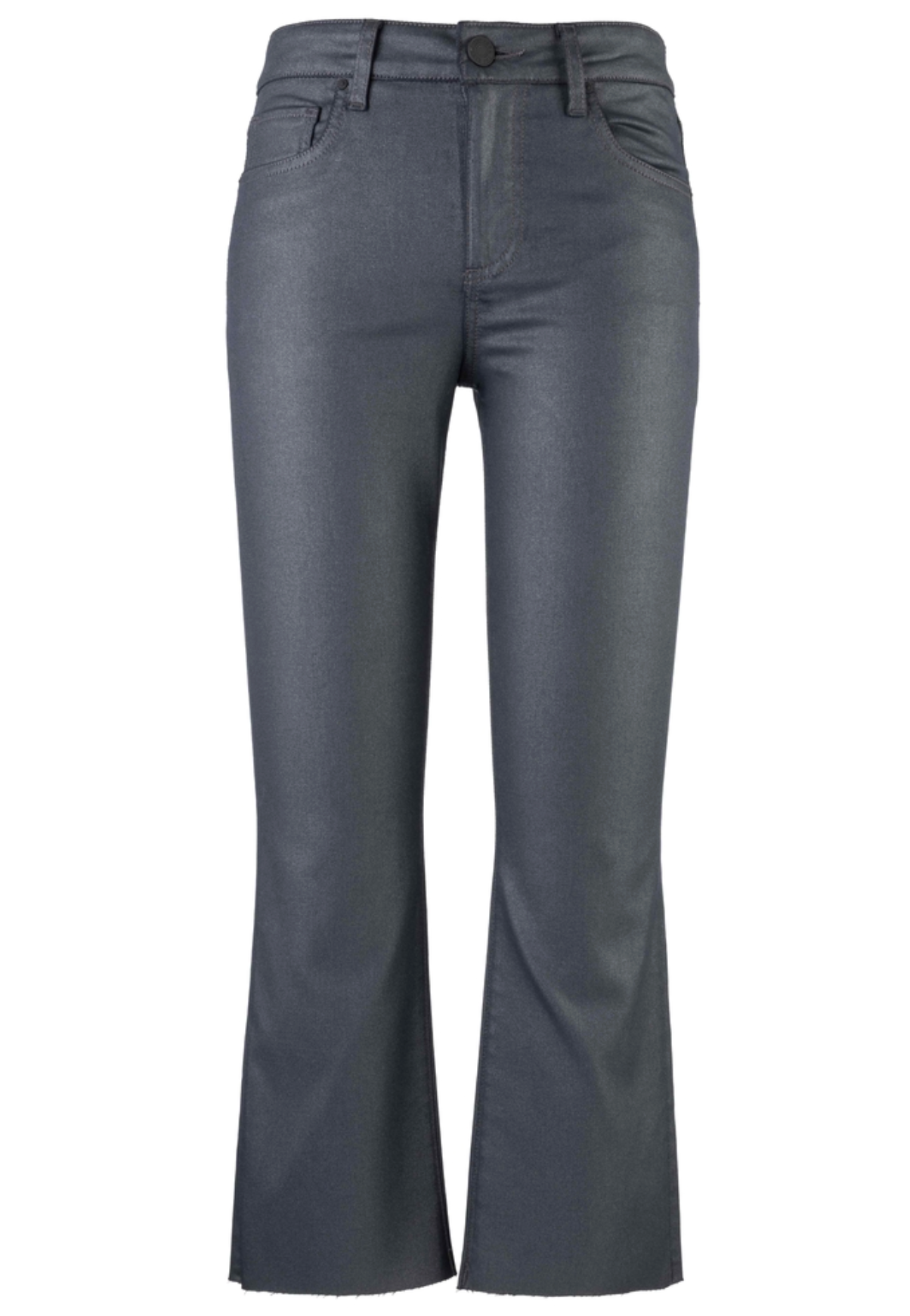 Kelsey High Rise Ankle Flare-Silver Bells